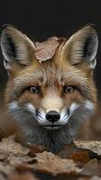 Curious Fox in Autumn Forest photo