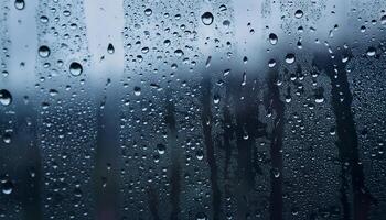 Raindrops on a window photo