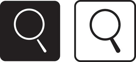 Search icon set vactor. Web search icon, scan search symbol isolated. magnifier or loupe sign. vector