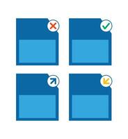 Illustration design template memory card status vector