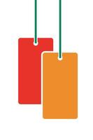 Illustration art bauhaus hang tag label vector