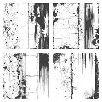 Collection of Grunge Texture Backgrounds vector