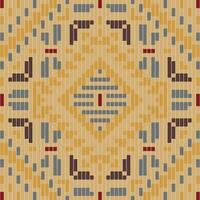 Repeating Pattern Islamic Pattern Backgroundfolk Embroidery, Aztec Geometric Ornament Print. Design for Carpet, Wallpaper, Clothing, Wrapping, Fabric vector