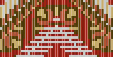 Pixel Ethnic Geometric Patterns Mathfolk Embroidery, Aztec Geometric Ornament Print. Design for Carpet, Wallpaper, Clothing, Wrapping, Fabric vector
