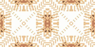 Repeating Pattern Islamic Geometric Pattern Backgroundfolk Embroidery, Aztec Geometric Ornament Print. Design for Carpet, Wallpaper, Clothing, Wrapping, Fabric vector