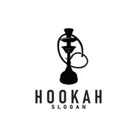 design hookah logo shisha bar concept simple minimalist retro illustration templet symbol brand bar, restaurant, shop, and business brand vector