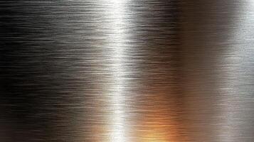 A close up of a metal plate with a shiny surface photo
