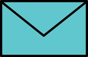 Flat Envelope Icon in Hand Drawn Style Email Message Symbol for Communication and Mail Concepts vector