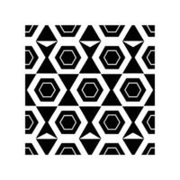 Seamless pattern collection in black silhouette style featuring geometric shapes and abstract grid designs for backgrounds and surface decoration. vector