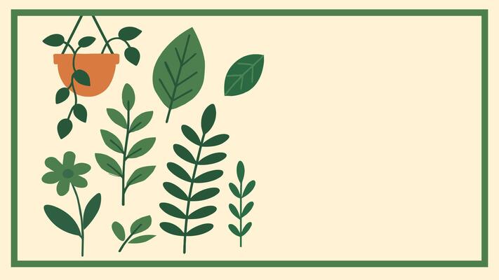 Biophilic Green Nature Background Design