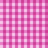 Gingham semaless pattern with pink color vector