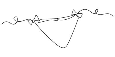 Bikini Bottom Single Continuous One Line Drawing with Editable Stroke vector