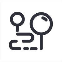 Multilocation Icon Pin vector