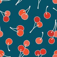 Cherry Seamless Pattern Background for Surface Print Fabric Fashion Wrapping vector