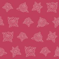 Outline Dahlia Flower Seamless Pattern Background for Print Fabric Surface Fashion Wrapping vector