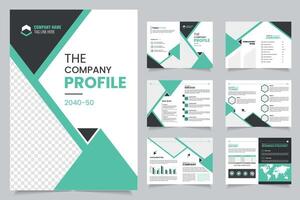 Corporate brochure design, Brochure Design Showcasing Company Profile and Visual Branding Elements vector