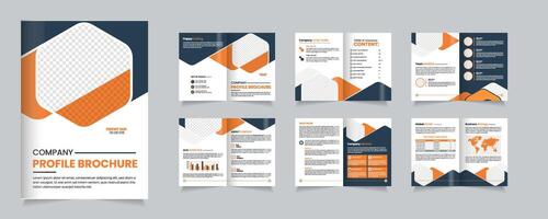 Company Profile Brochure Featuring Modern Design Elements and Clear Layout Options, minimal business brochure template vector