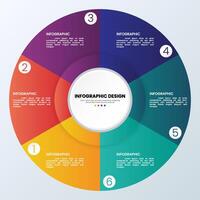 Infographics for circular presentations vector