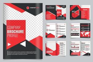 Corporate brochure design, Company Profile Brochure Showcasing Design Elements and Layout for Effective Presentation vector