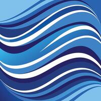 Abstract Blue Wavy Lines Creating a Modern and Stylish Background vector