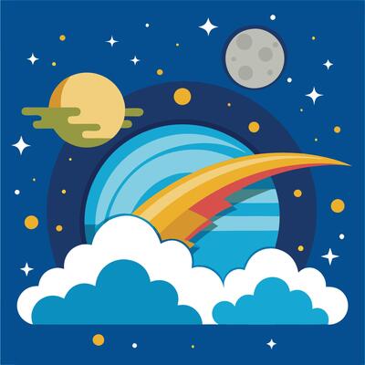 Majestic Canopy of Celestial Wonder A Skyward Gaze into the Expanse of Nature