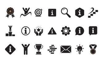 Collection of Success Icons for Digital Projects and Websites vector