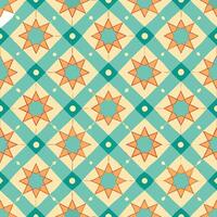 Seamless Dotted Geometric Patterned Background for Digital Designs and Textiles vector
