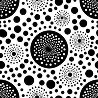 Abstract Dotted Pattern in Monochrome for Seamless Art vector