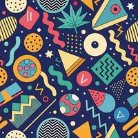 Abstract Doodle Pattern for Seamless Backgrounds and Textiles vector