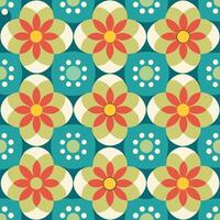 Seamless Geometric Pattern with Dots in the Shape of F Scattered Randomly vector