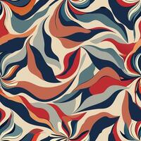 Abstract Fabric Decorative Pattern with Realistic Texture and Texture Overlays vector