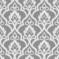 Seamless Pattern of Grey Arabic Motif in Abstract Style vector