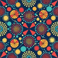 Seamless Modern Abstract Geometric Dot Pattern with Vibrant Colors vector