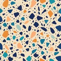 Seamless Terrazzo Pattern in Modern and Trendy Style vector
