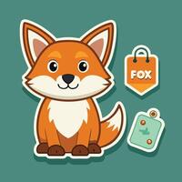 Playful Dog Stickers with Custom F Tag for Personalization vector