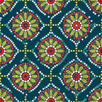Seamless Geometric Dotted Pattern with Beading Detail vector