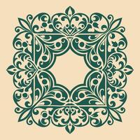Vintage Square Laser Cut Frame Stencil A Timeless Addition to Your Decor vector