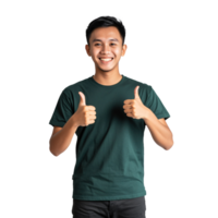 Man in relaxed wear making a gesture png