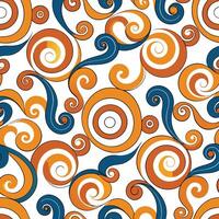 White Background Adorned with Seamlessly Swirling Patterns vector