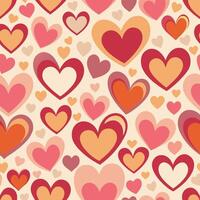 Enchanting Seamless Heart Patterns for Captivating Wallpaper and Backgrounds vector
