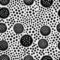 Monochrome Seamless Dotted Texture for Abstract Designs vector