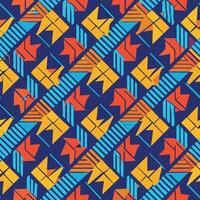 Abstract Seamless Pattern for Vivid Textile Designs vector