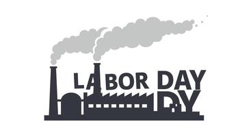 Industrial factory scene with smokestacks in flat design art vector