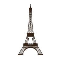 Eiffel Tower silhouette in minimal style showcasing intricate design details in art vector