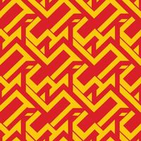 Intricate Seamless Pattern with Geometric Motifs and Vibrant Colors vector