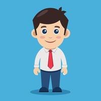 Cartoon Characters of a Man with a Tie A Collection of Fun and Quirky Personalities vector