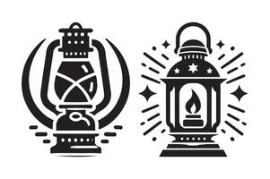 Vintage Lantern Design for Decoration vector