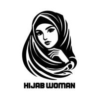 Hijab Scarf Outline Drawing vector