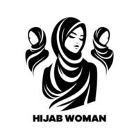Religious Hijab Headscarf vector