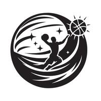 Basketball Jump Shot Sketch vector